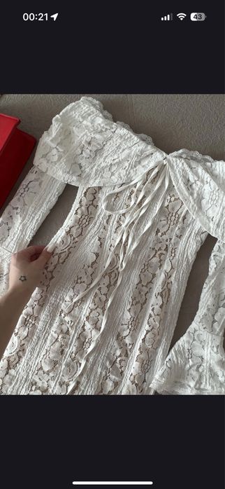 Платье новое кружевное мини