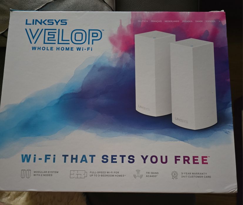 Sistem Mesh Wi-Fi Linksys Velop (2 noduri)