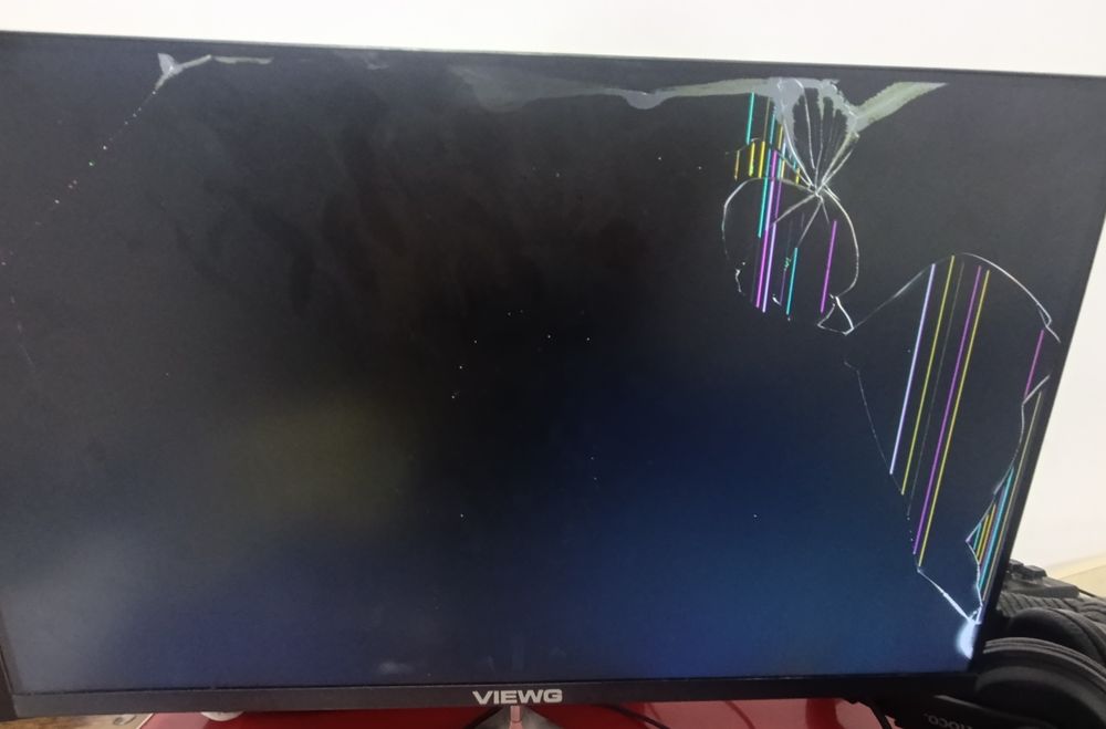 VIEWG manitor 75 Hz 24 hdmi  (ekrani singan)