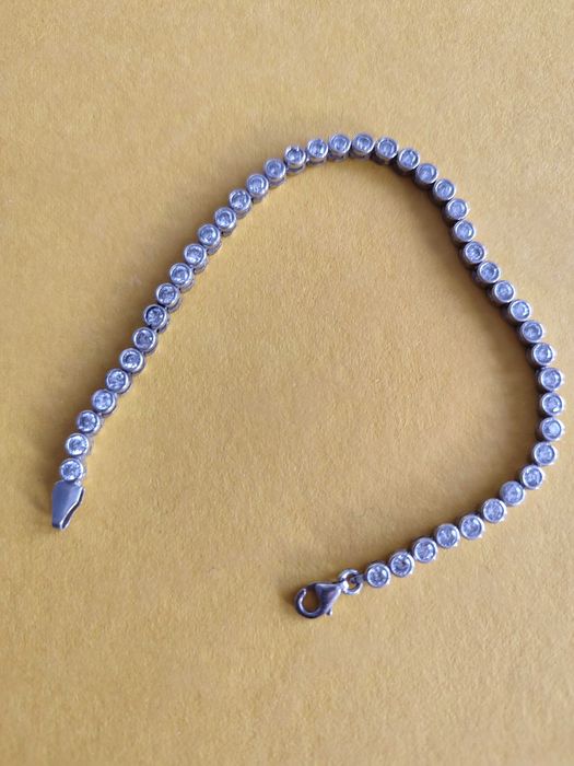 Дамска верижка гривна сребро