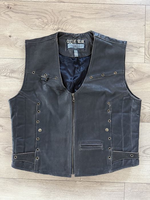 Vesta Piele Naturala CLASSIC GEAR Maro Barbati | Marime XXL