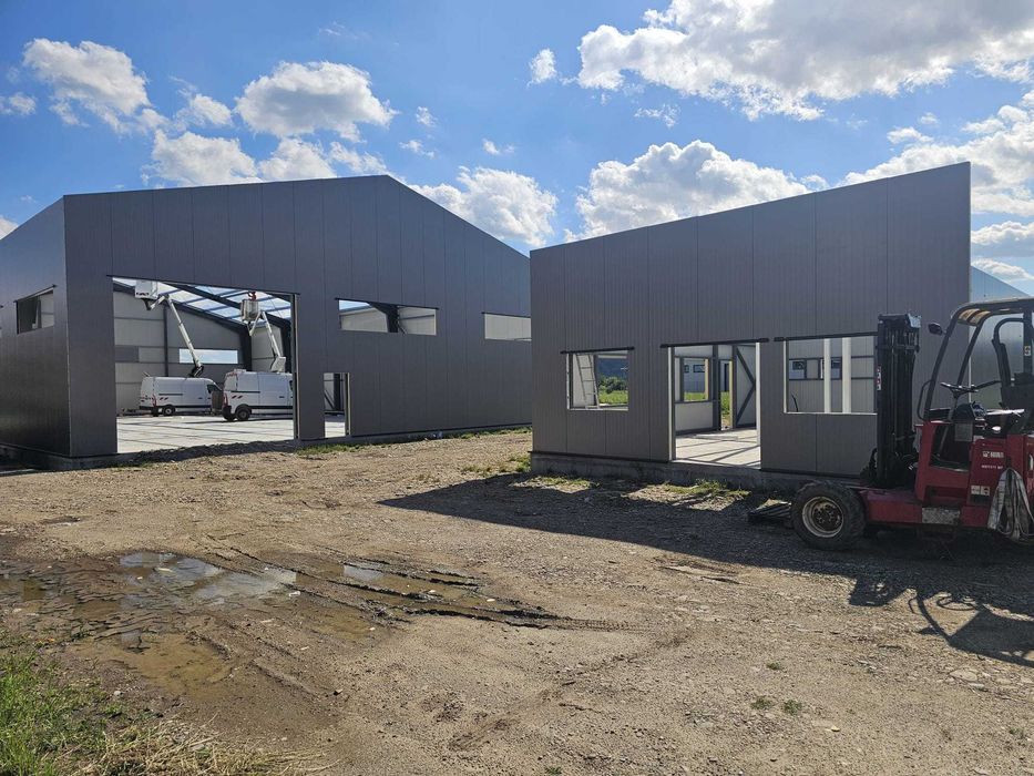 Proprietate industriala noua 800m2 de Hale si 100m2 de birouri