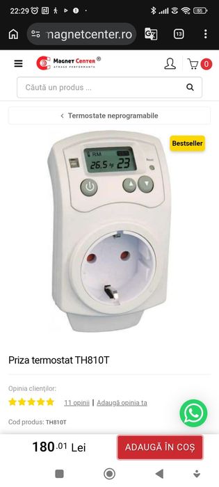Vând 2 plasme termice, fiecare cu termostat
