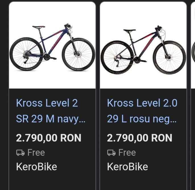 Bicicleta NOUA MTB 29 Kross Level 2,GARANTIE