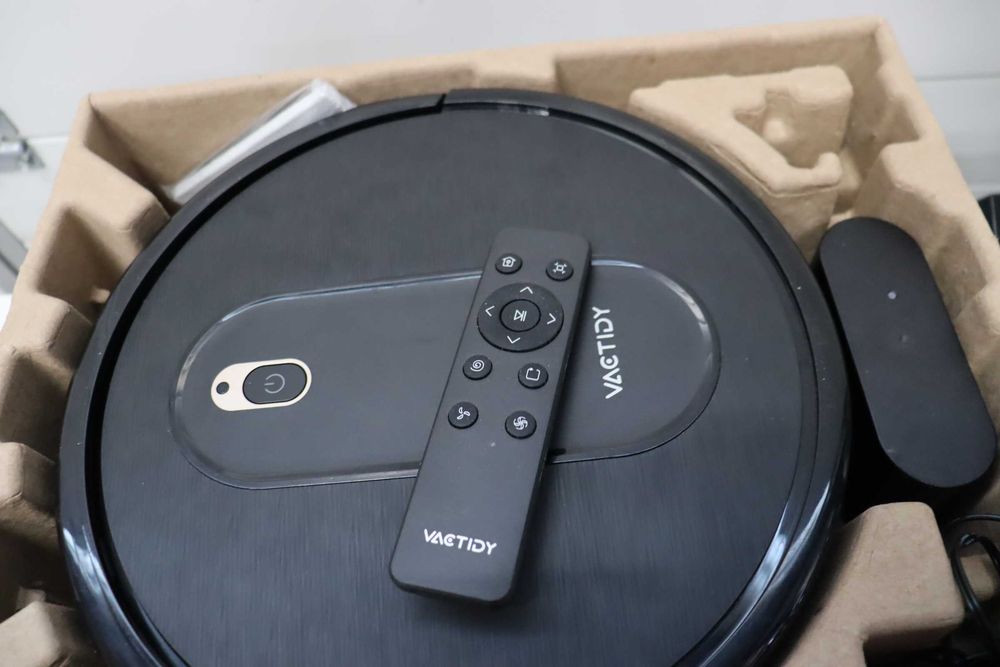 Роботизирана прахосмукачка Vactidy T6, тънка, тиха, WiFi//Alexa/Siri