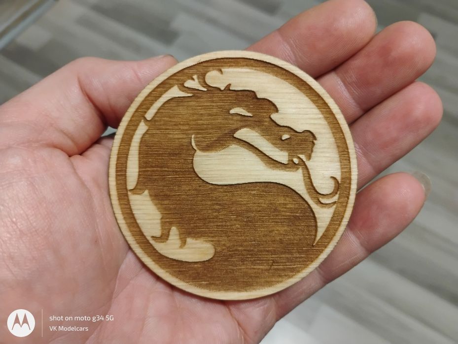 Mortal Kombat медальони, украса, подложки