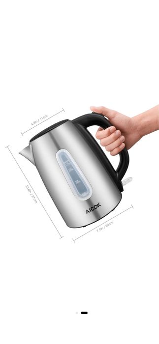 Електрическа кана Aicok KE01402C-GS, 1.7 л., 2200W