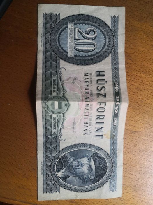 Bancnota 20 forint din 1980