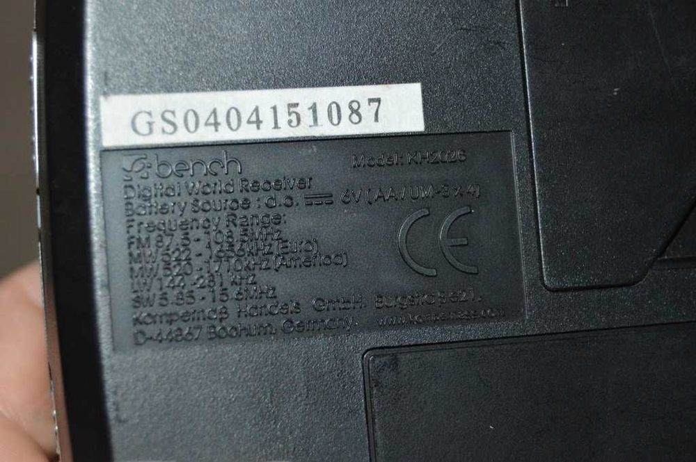 Radio portabil BENCH KH2026 cu 4 lungimi de unda