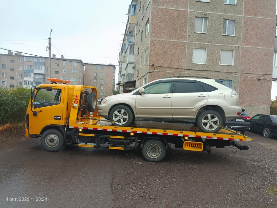 Эвакуатор. Разгрузка с фур.