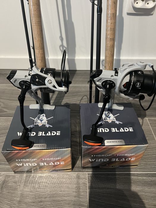 Set Feeder 2 lansete Wind TFD-08 3.6 m + 2 Mulinete WindBlade HS 60 F