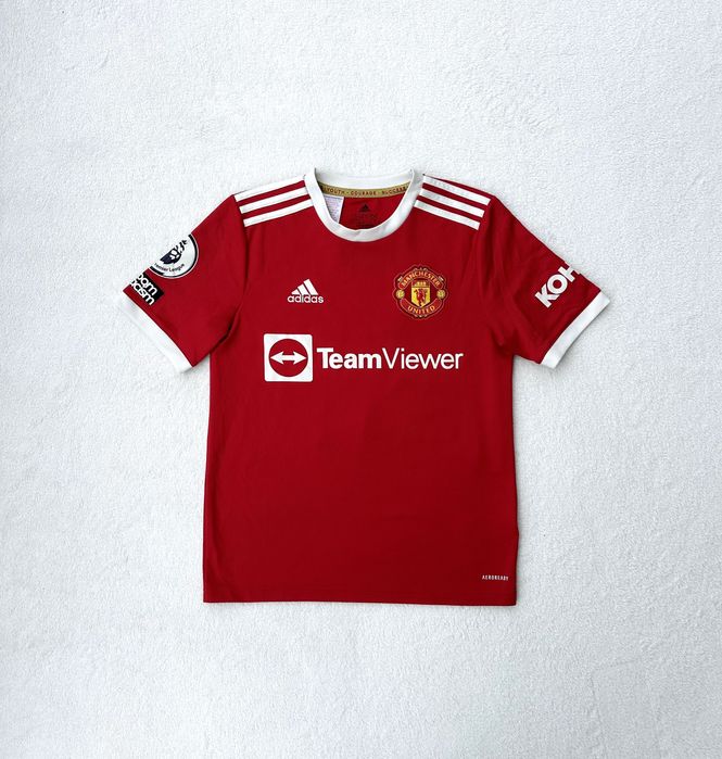 Футболна тениска Adidas Manchester United - размер 13-14Y(164), КАТО НОВА