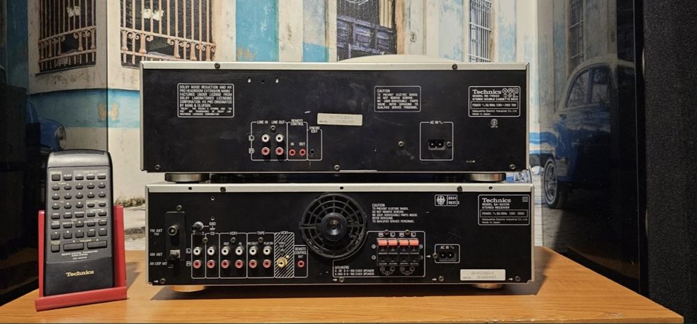 Amplificator statie amplituner receiver Technics SA-GX 230 - argintiu