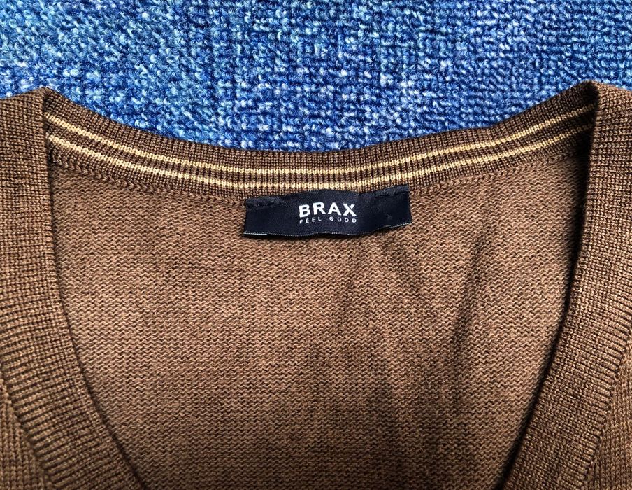 100% вълна Brax / Crewfield мъжки пуловери - L