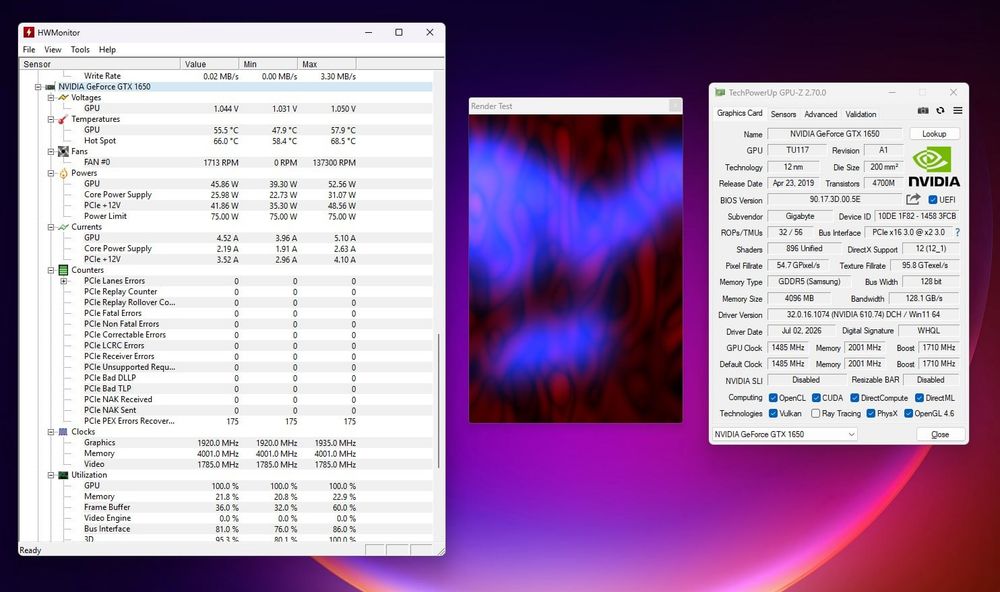 Видеокарта NVIDIA Gigabyte GeForce GTX 1650