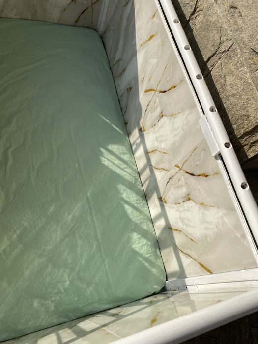 Детска кошара от дърво на колела