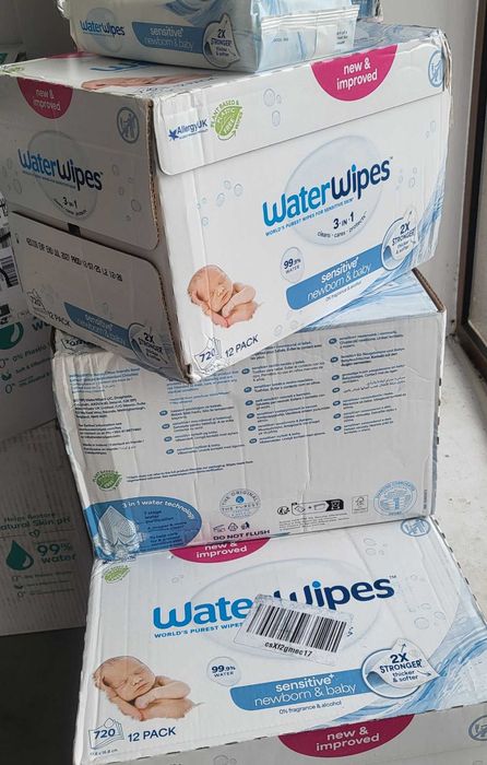 WaterWipes Sensitive+ Мокри кърпички за бебета – Нови, запечатани