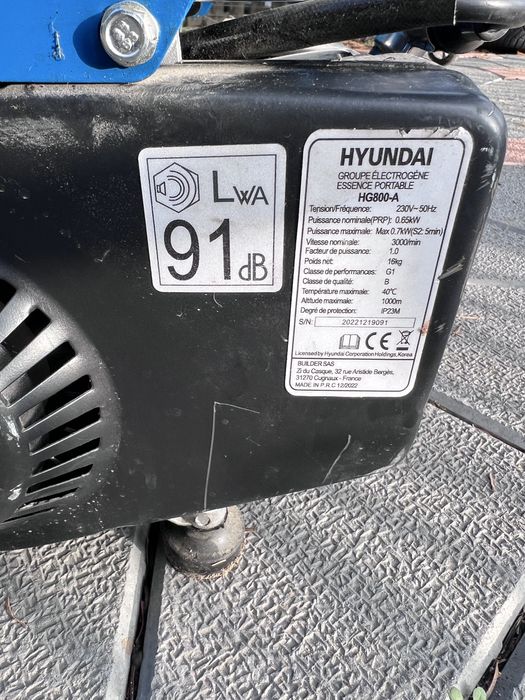 Generator hyundai  HG-800-A