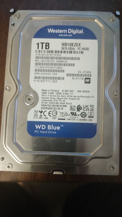 Продам жёсткий диск бу HDD 1 TB