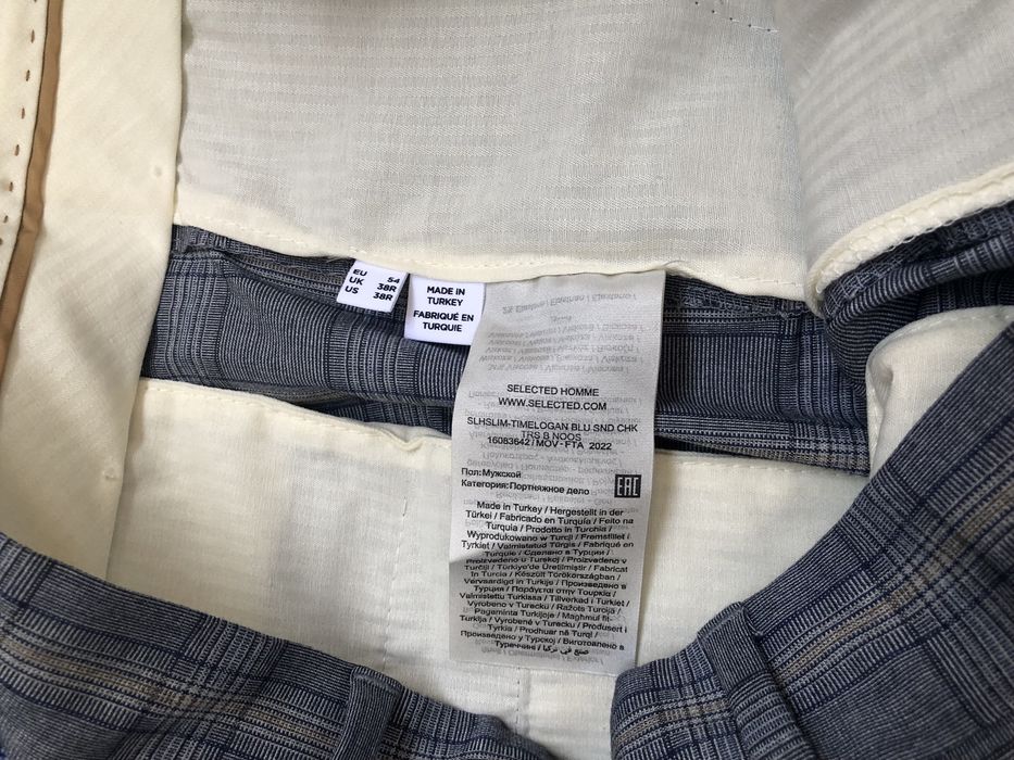 Selected Homme Check Trousers - мъжки панталон - XL