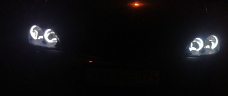 Фары Приора "Ангельские глазки"