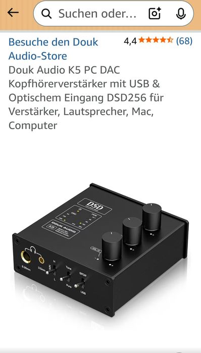 Дак/усилвател слушалки Douk K5