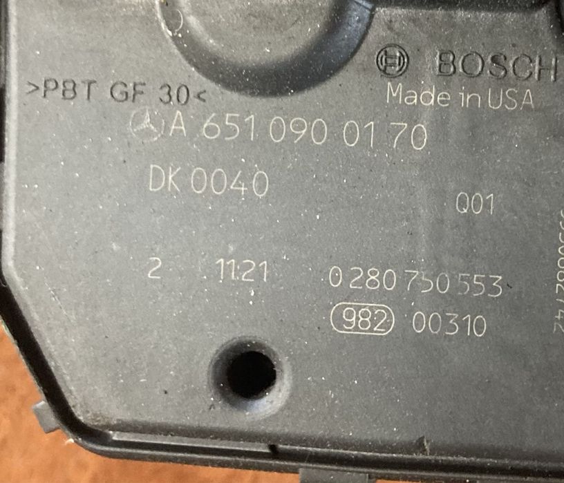 Mercedes w204 2.2 cdi Дросел Клапа