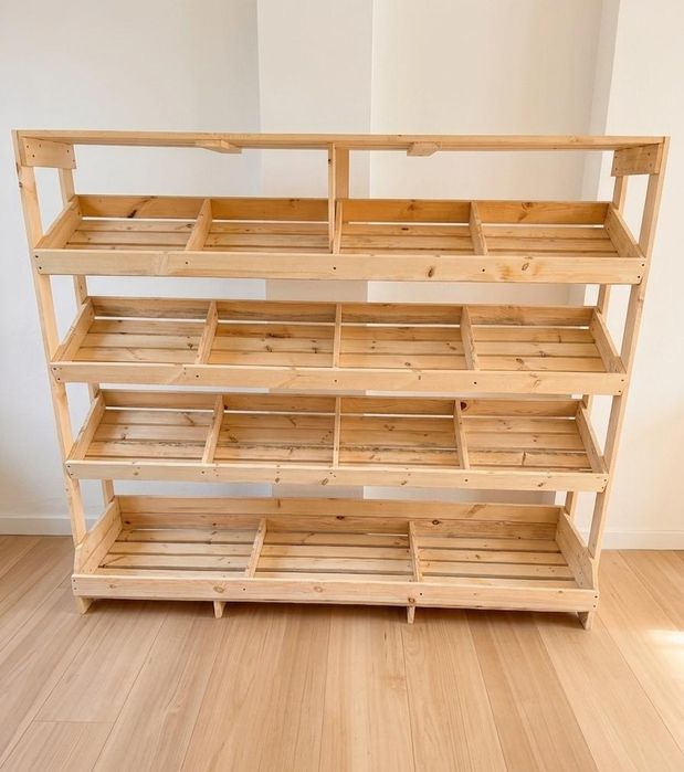 Овощная полка из дерева