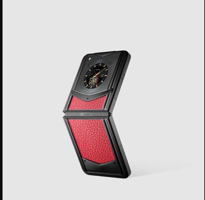 Telefon Vertu Ironflip Calfskin Series – Raspberry Red