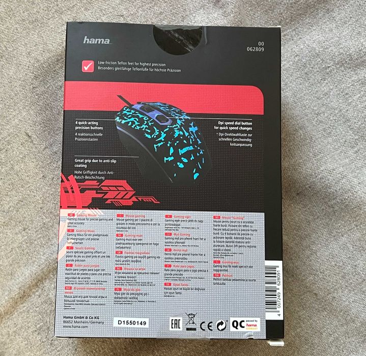 Mouse gaming Hama BLING2 3200 DPI LED nou la cutie