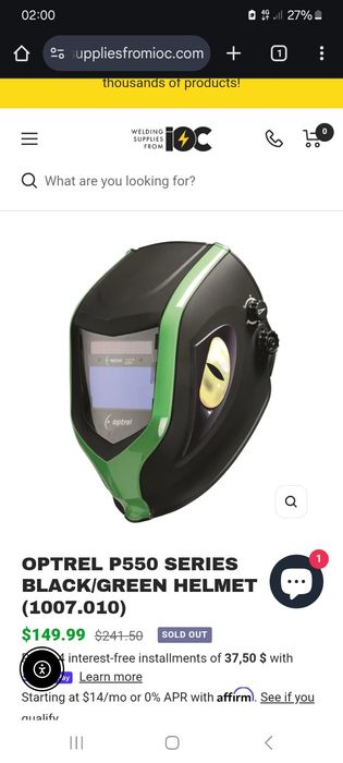 Casca du sudura Optrel p550 mare în Elveția