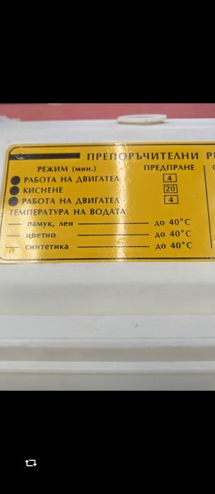 Ретро българска полуавтоматична пералня