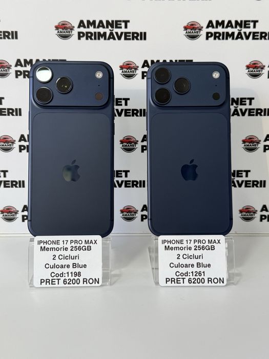 Iphone 17 Pro Max 256 GB 2 CICLURI Ca NOU Garantie