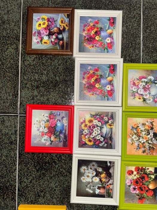 живописни мини картини цветя