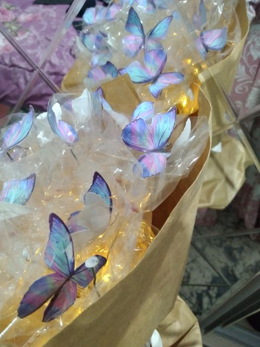 Букет из бабочек , капалакли букет 15 бабочек