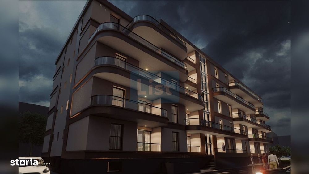 Apartament de vanzare, 2 camere, lift, bloc nou, finisat, comision 0%