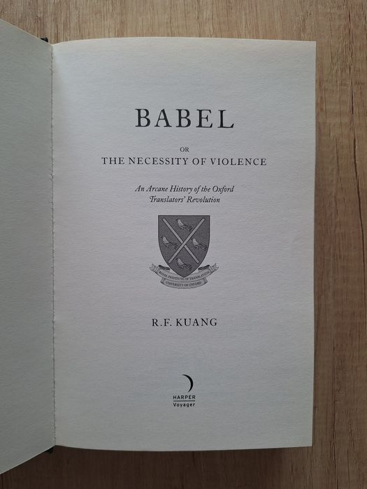 Книга "Babel" от R.F.Kuang, твърди корици
