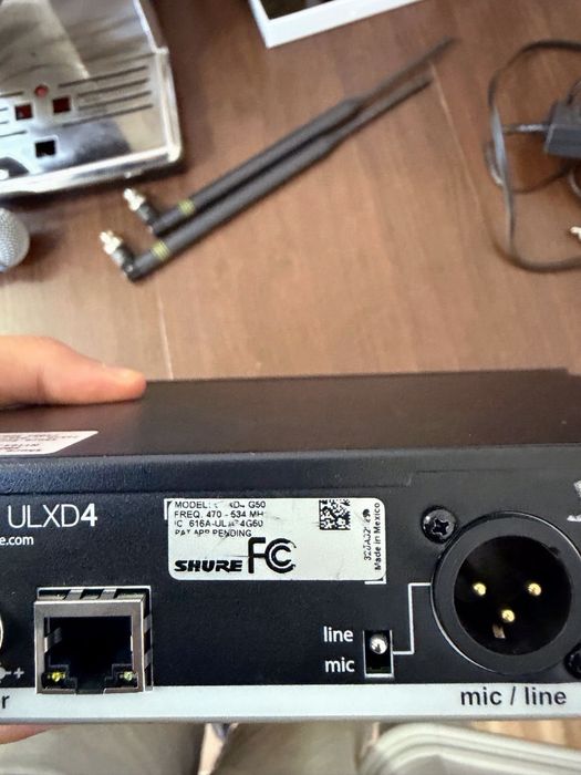 Microfon Digital SHURE ULX-D4,BETA 58A, Frecventa G50,Model Made in Mexico original! (Nu se mai fabrica)