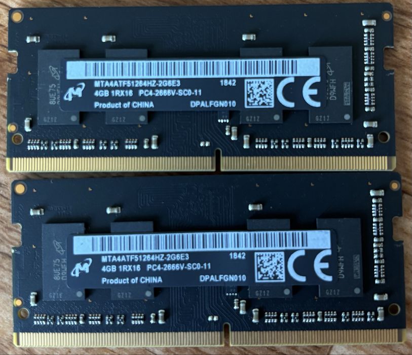 RAM памет Micron 2x4Gb.