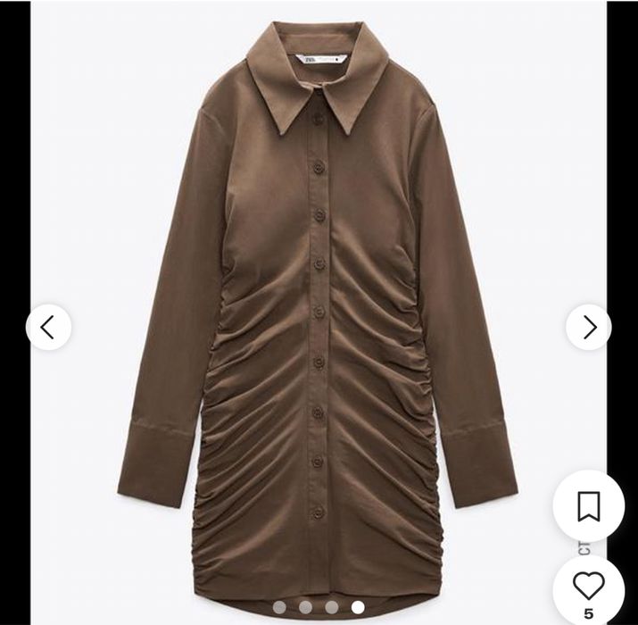 Кафява Рокля Zara