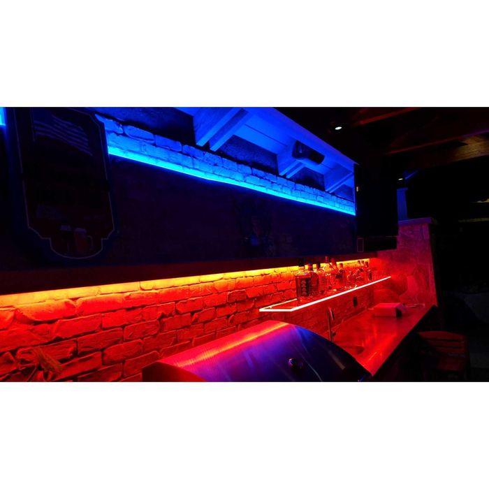 LED лента, цветна RGB, 5 метра водоустойчива с дистанционно управление