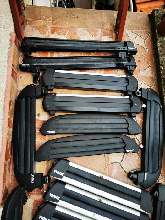 Vand suporti schiuri Thule aluminiu otel sau plastic cu antifurt