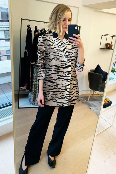 sacou / jacheta Giambattista Valli H&M, S - M, catifea,  unisex,  nou