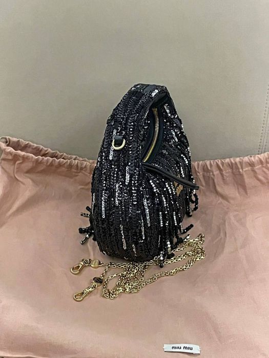 Geanta Miu Miu Wander Satin Crystal