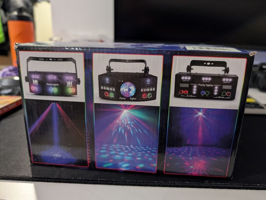 Lumini disco , proiector laser la cutie.