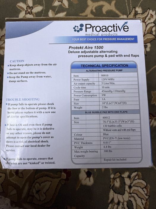 Противопролежневый матрас Proactive Protekt Aire 1500