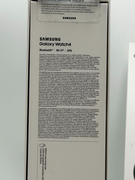 Samsung Galaxy Watch 4 Gps 40 MM sigilat G3