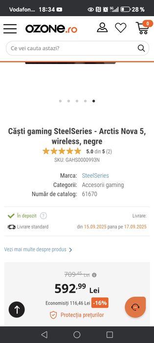 Căști gaming wireless