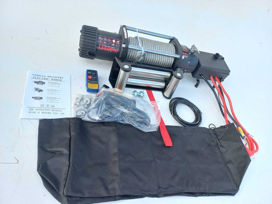 Troliu auto 12 V ,Troliu 13500lbs,troliu 6.2 tone forta nou cu factura