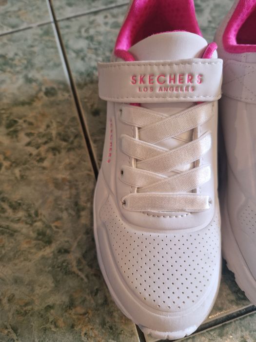 Sneakersi Skechers, pt copil - din piele ecologica